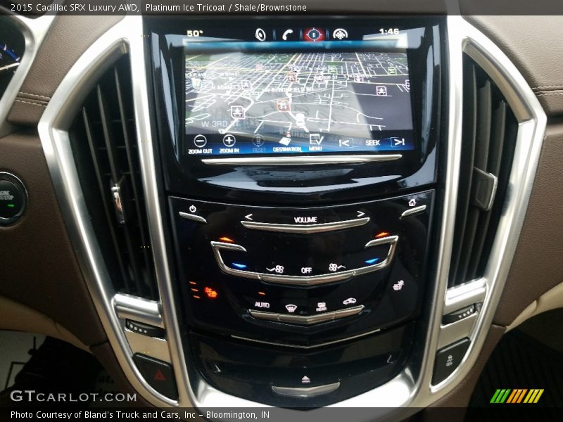 Platinum Ice Tricoat / Shale/Brownstone 2015 Cadillac SRX Luxury AWD