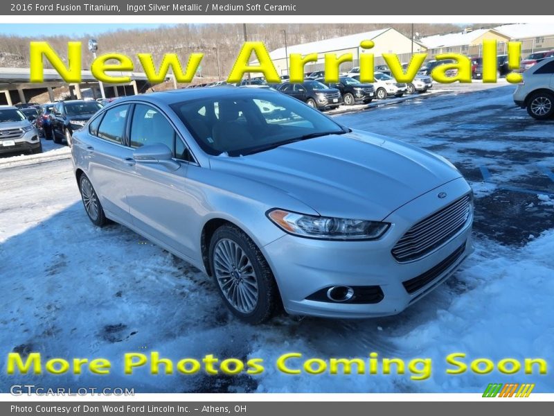 Ingot Silver Metallic / Medium Soft Ceramic 2016 Ford Fusion Titanium