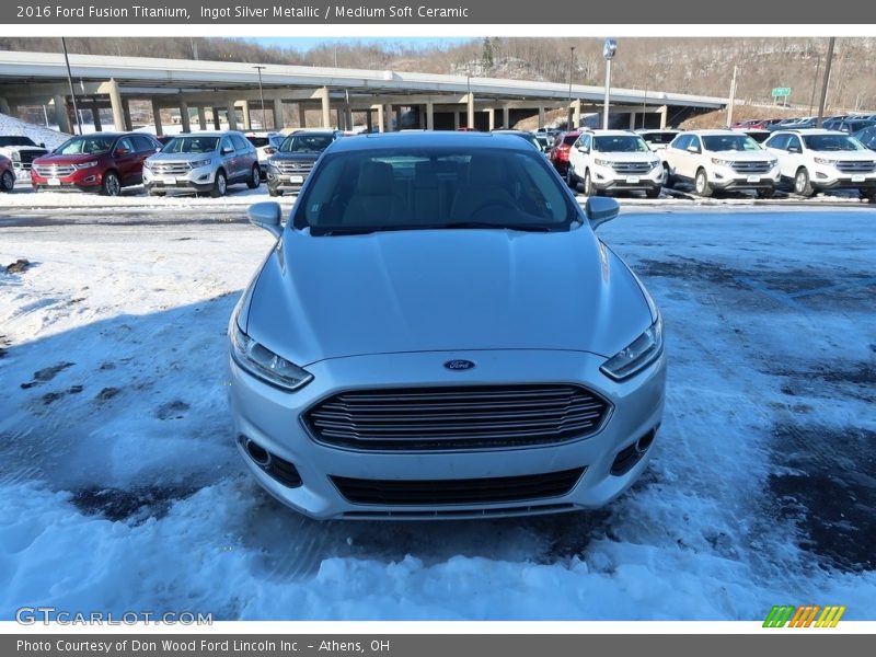 Ingot Silver Metallic / Medium Soft Ceramic 2016 Ford Fusion Titanium