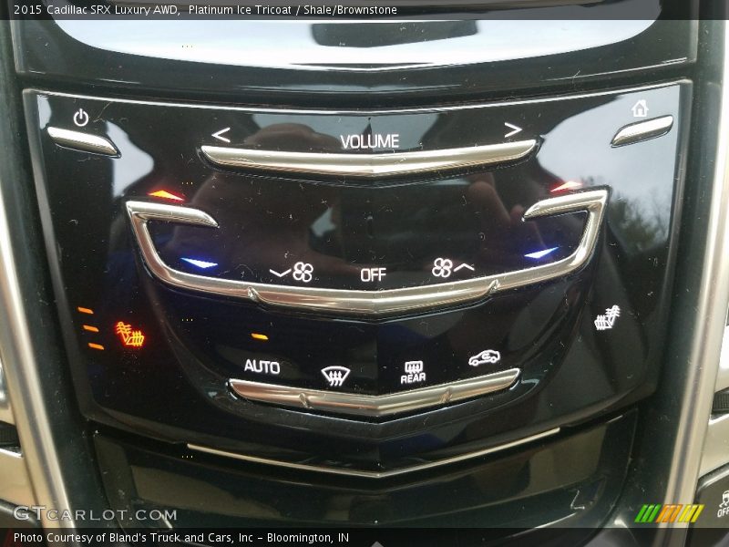 Platinum Ice Tricoat / Shale/Brownstone 2015 Cadillac SRX Luxury AWD