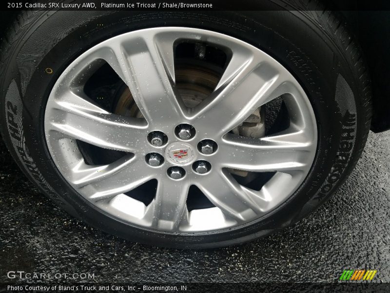 Platinum Ice Tricoat / Shale/Brownstone 2015 Cadillac SRX Luxury AWD