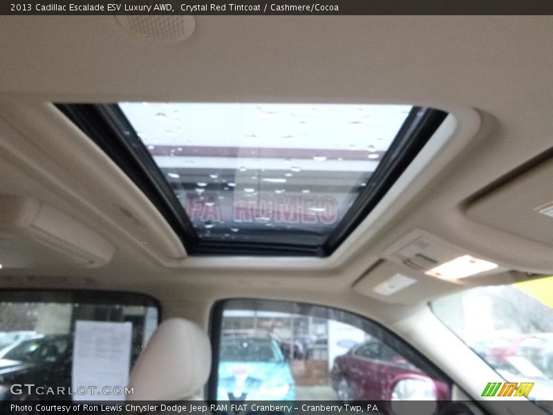 Crystal Red Tintcoat / Cashmere/Cocoa 2013 Cadillac Escalade ESV Luxury AWD
