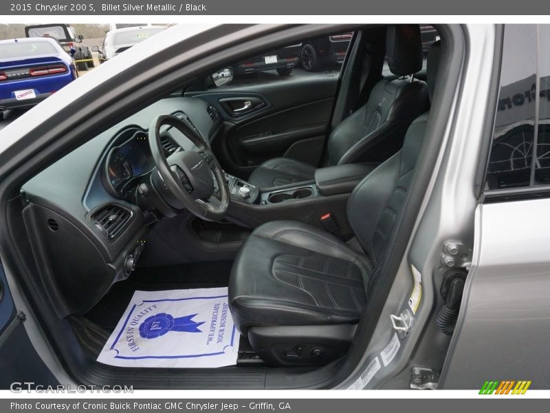 Billet Silver Metallic / Black 2015 Chrysler 200 S