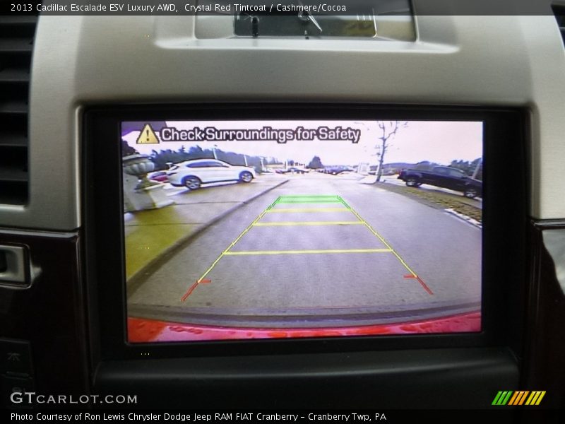 Crystal Red Tintcoat / Cashmere/Cocoa 2013 Cadillac Escalade ESV Luxury AWD