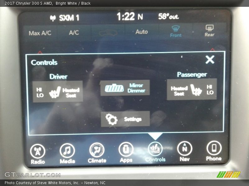 Bright White / Black 2017 Chrysler 300 S AWD