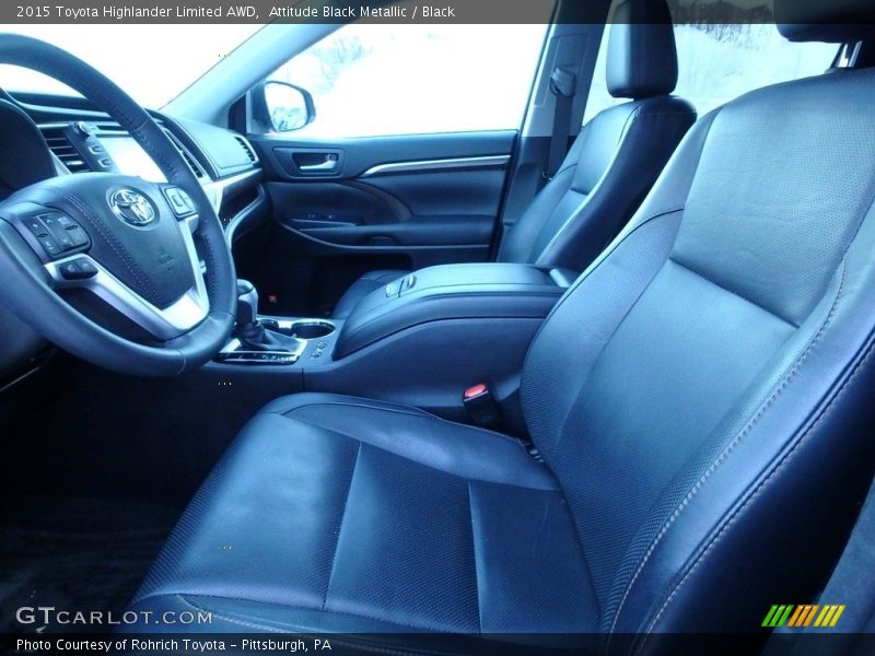 Attitude Black Metallic / Black 2015 Toyota Highlander Limited AWD