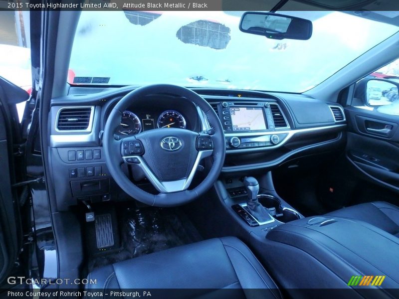 Attitude Black Metallic / Black 2015 Toyota Highlander Limited AWD