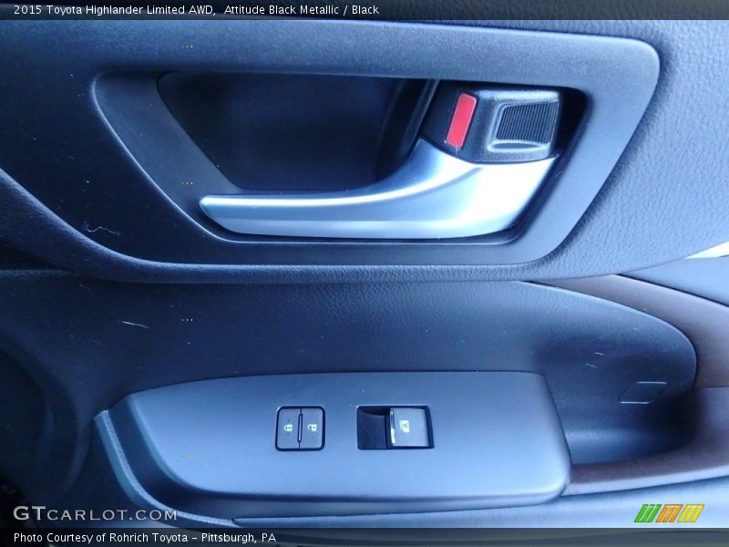 Attitude Black Metallic / Black 2015 Toyota Highlander Limited AWD
