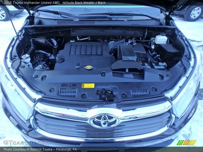 Attitude Black Metallic / Black 2015 Toyota Highlander Limited AWD