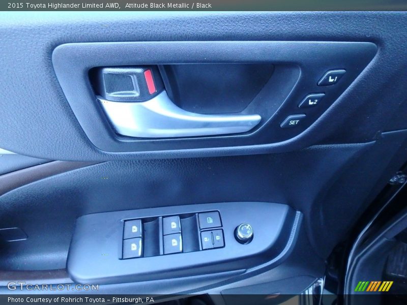 Attitude Black Metallic / Black 2015 Toyota Highlander Limited AWD