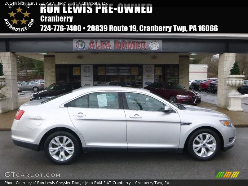 Ingot Silver / Charcoal Black 2011 Ford Taurus SEL AWD