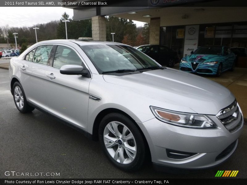 Ingot Silver / Charcoal Black 2011 Ford Taurus SEL AWD