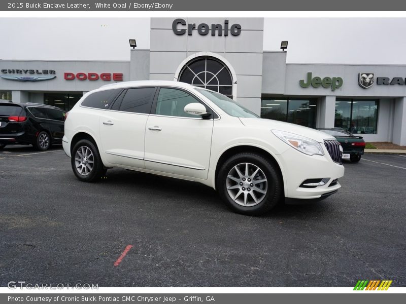White Opal / Ebony/Ebony 2015 Buick Enclave Leather