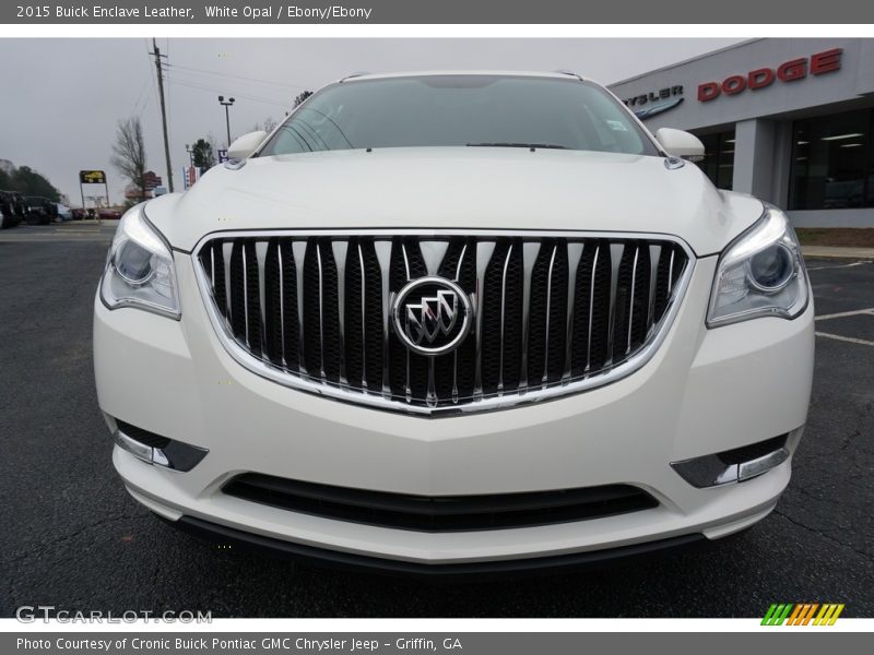White Opal / Ebony/Ebony 2015 Buick Enclave Leather