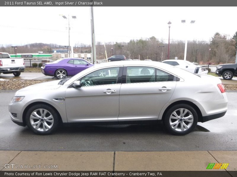 Ingot Silver / Charcoal Black 2011 Ford Taurus SEL AWD