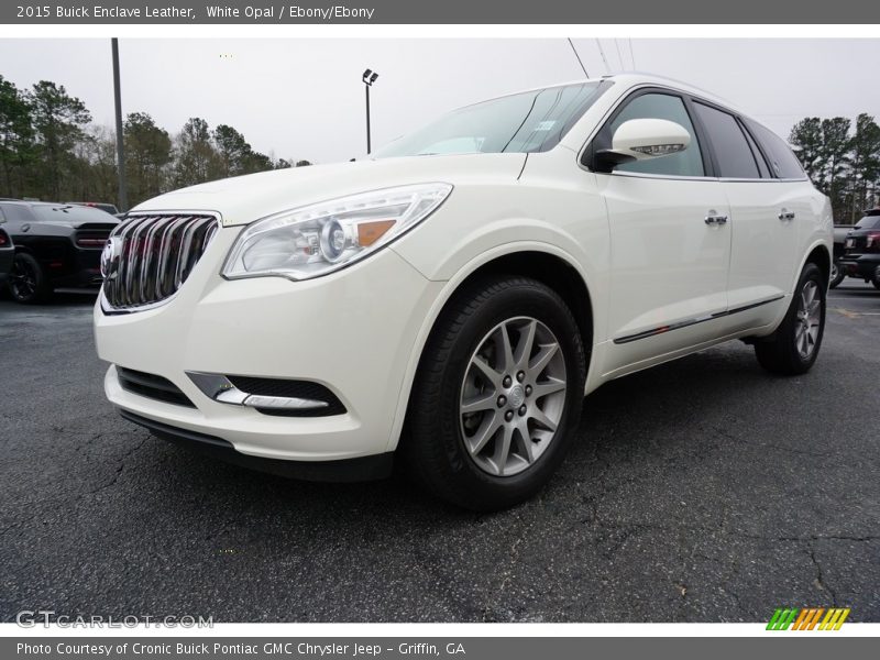 White Opal / Ebony/Ebony 2015 Buick Enclave Leather