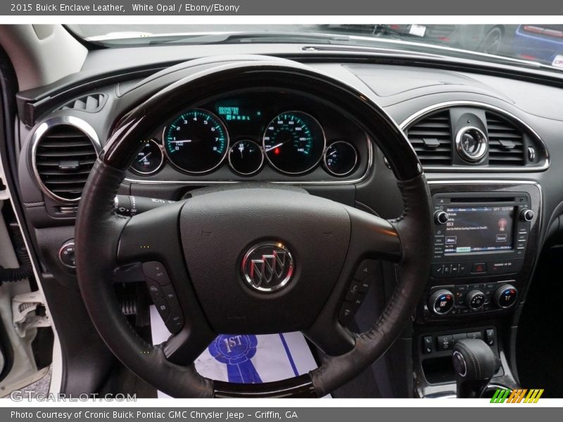 White Opal / Ebony/Ebony 2015 Buick Enclave Leather