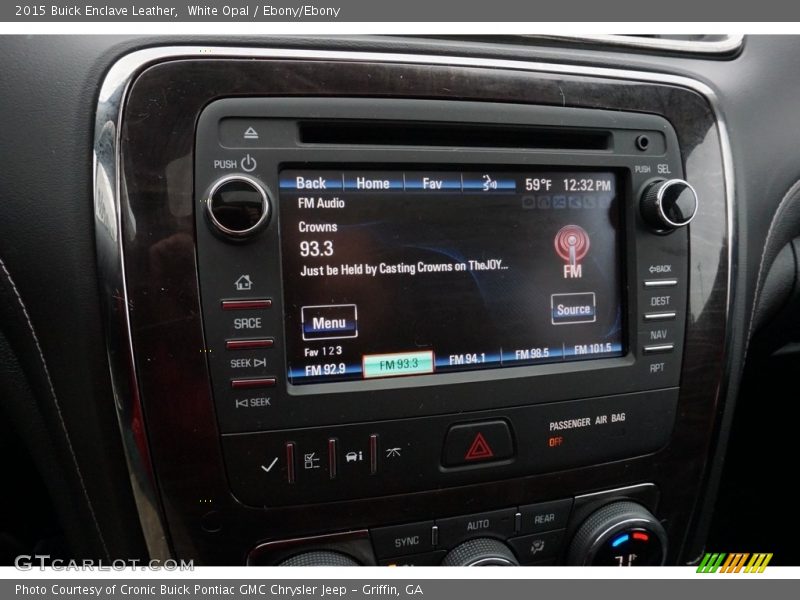 White Opal / Ebony/Ebony 2015 Buick Enclave Leather