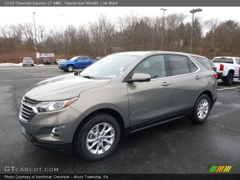 Pepperdust Metallic / Jet Black 2018 Chevrolet Equinox LT AWD