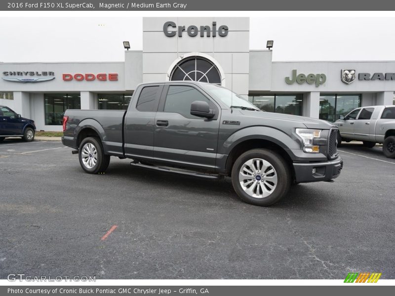 Magnetic / Medium Earth Gray 2016 Ford F150 XL SuperCab