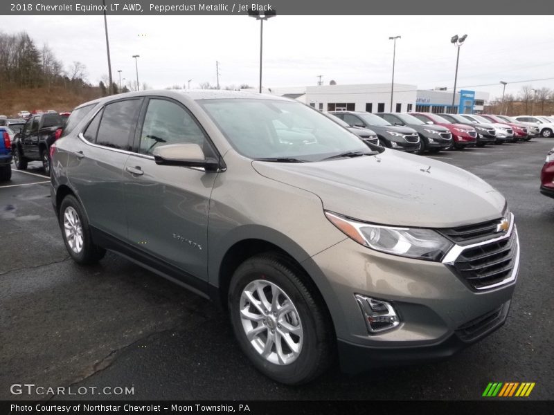 Pepperdust Metallic / Jet Black 2018 Chevrolet Equinox LT AWD