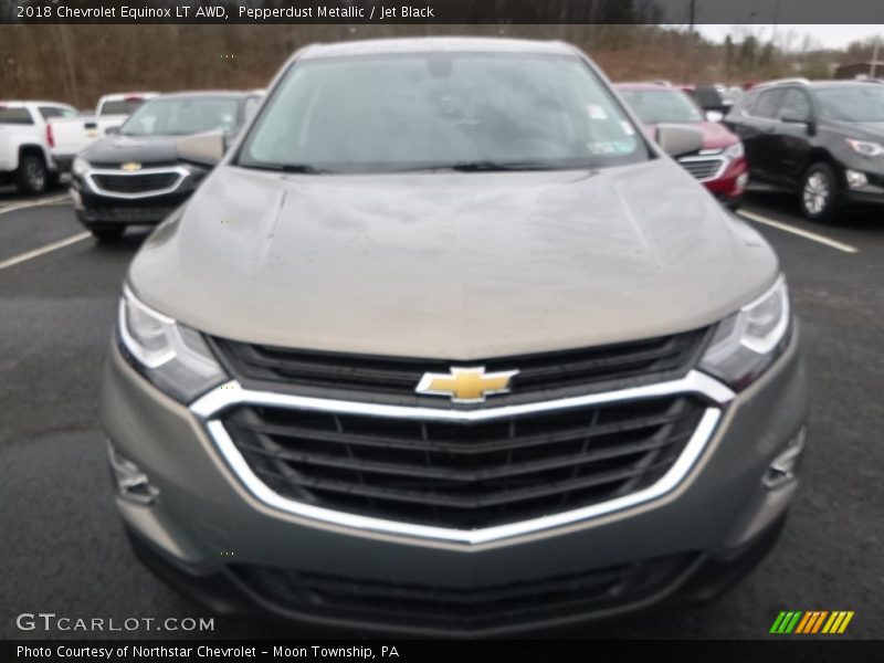 Pepperdust Metallic / Jet Black 2018 Chevrolet Equinox LT AWD