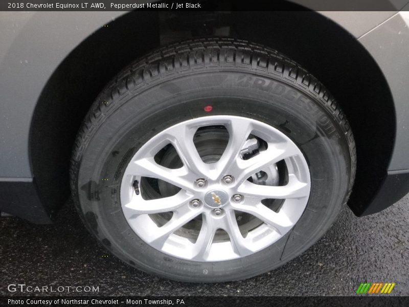 Pepperdust Metallic / Jet Black 2018 Chevrolet Equinox LT AWD