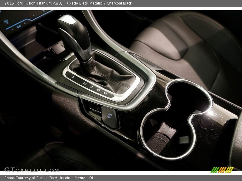 Tuxedo Black Metallic / Charcoal Black 2015 Ford Fusion Titanium AWD