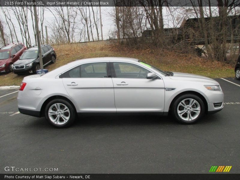 Ingot Silver Metallic / Charcoal Black 2015 Ford Taurus SEL
