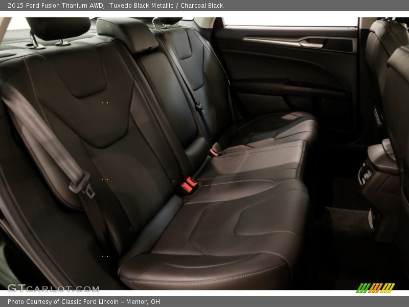 Tuxedo Black Metallic / Charcoal Black 2015 Ford Fusion Titanium AWD