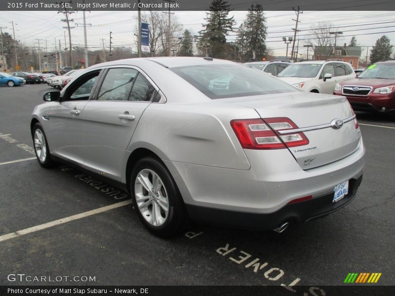 Ingot Silver Metallic / Charcoal Black 2015 Ford Taurus SEL