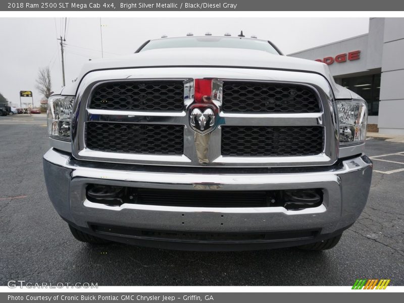 Bright Silver Metallic / Black/Diesel Gray 2018 Ram 2500 SLT Mega Cab 4x4
