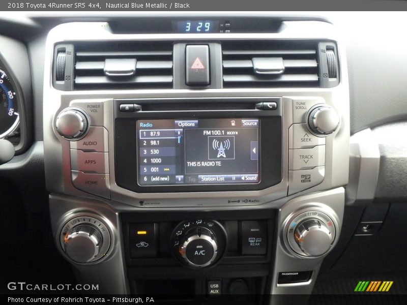 Nautical Blue Metallic / Black 2018 Toyota 4Runner SR5 4x4