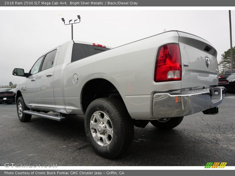Bright Silver Metallic / Black/Diesel Gray 2018 Ram 2500 SLT Mega Cab 4x4