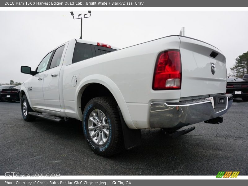 Bright White / Black/Diesel Gray 2018 Ram 1500 Harvest Edition Quad Cab