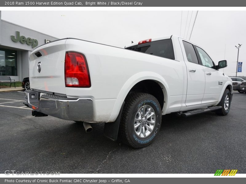 Bright White / Black/Diesel Gray 2018 Ram 1500 Harvest Edition Quad Cab