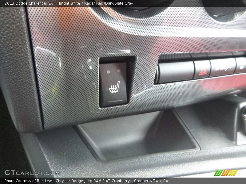 Bright White / Radar Red/Dark Slate Gray 2013 Dodge Challenger SXT