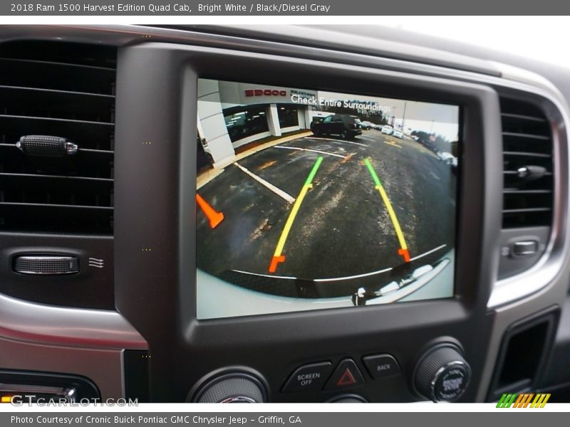 Bright White / Black/Diesel Gray 2018 Ram 1500 Harvest Edition Quad Cab