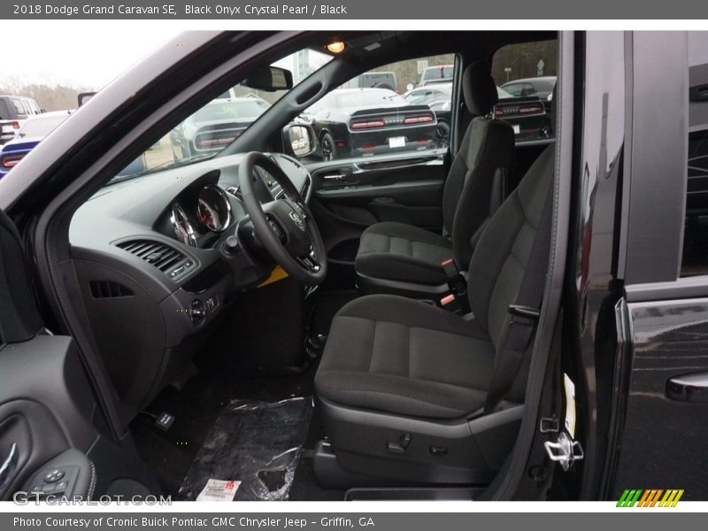 Front Seat of 2018 Grand Caravan SE