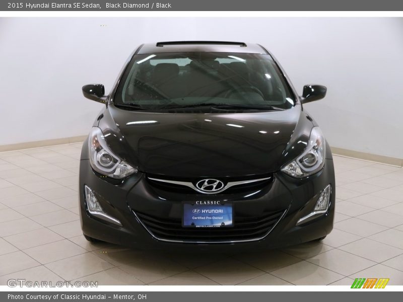 Black Diamond / Black 2015 Hyundai Elantra SE Sedan