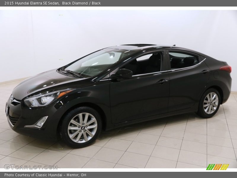 Black Diamond / Black 2015 Hyundai Elantra SE Sedan