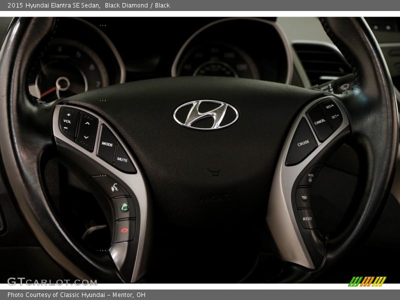 Black Diamond / Black 2015 Hyundai Elantra SE Sedan