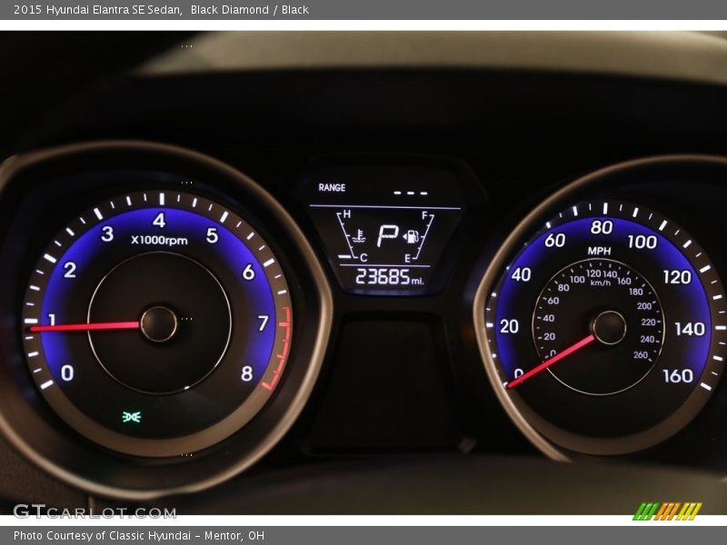 Black Diamond / Black 2015 Hyundai Elantra SE Sedan