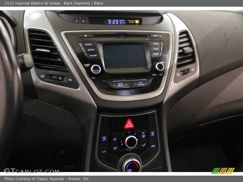 Black Diamond / Black 2015 Hyundai Elantra SE Sedan