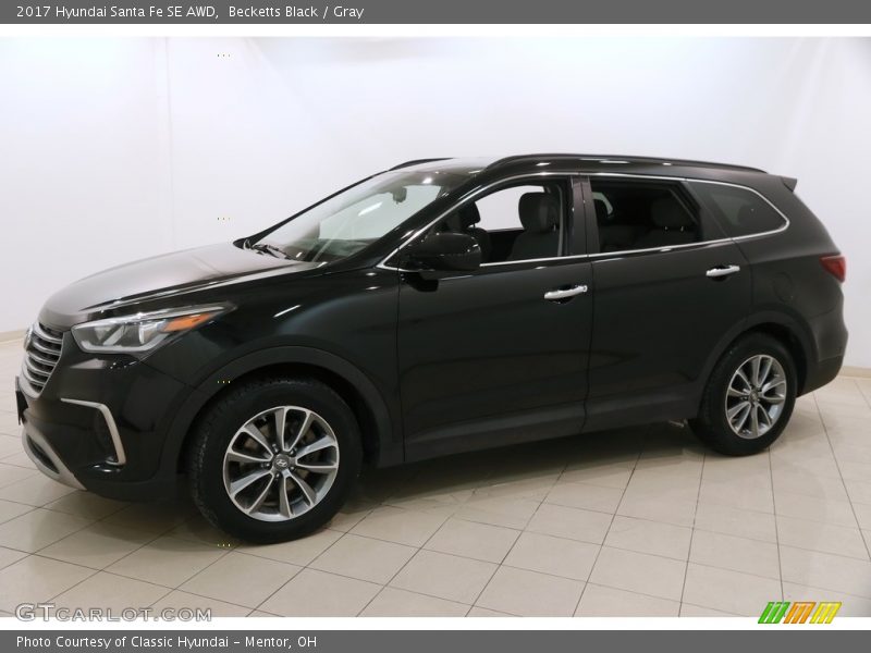 Becketts Black / Gray 2017 Hyundai Santa Fe SE AWD