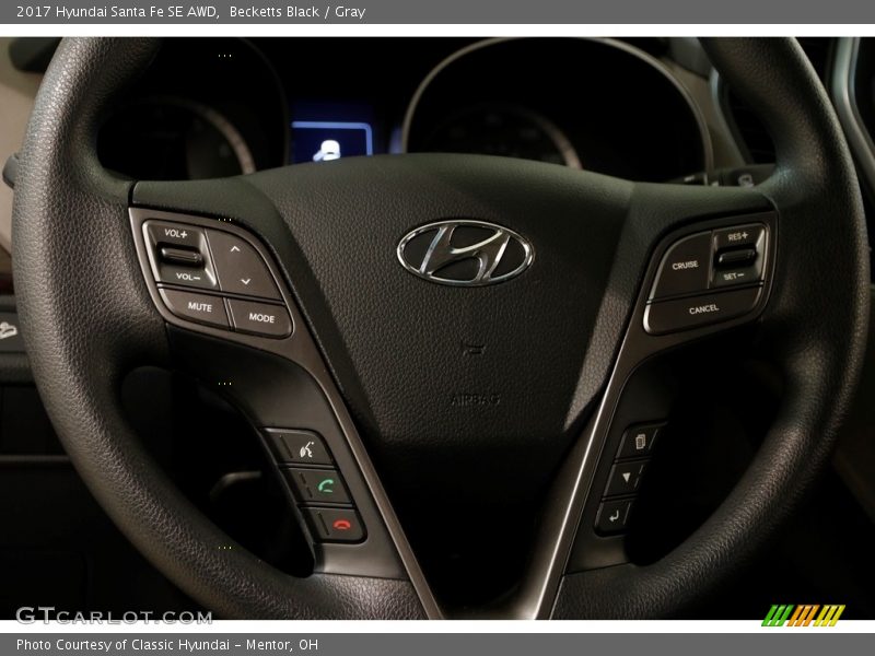 Becketts Black / Gray 2017 Hyundai Santa Fe SE AWD