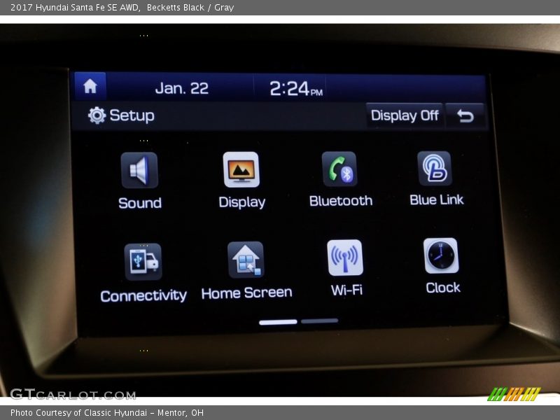 Becketts Black / Gray 2017 Hyundai Santa Fe SE AWD