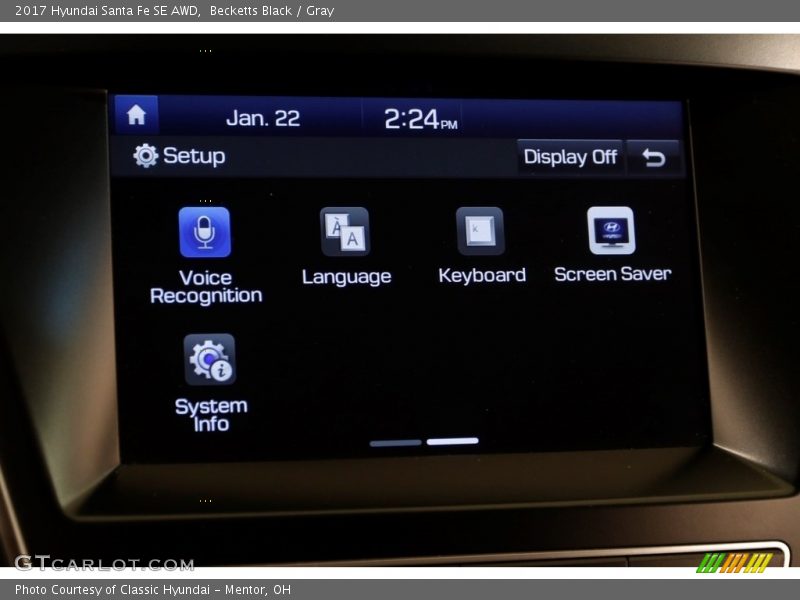 Becketts Black / Gray 2017 Hyundai Santa Fe SE AWD