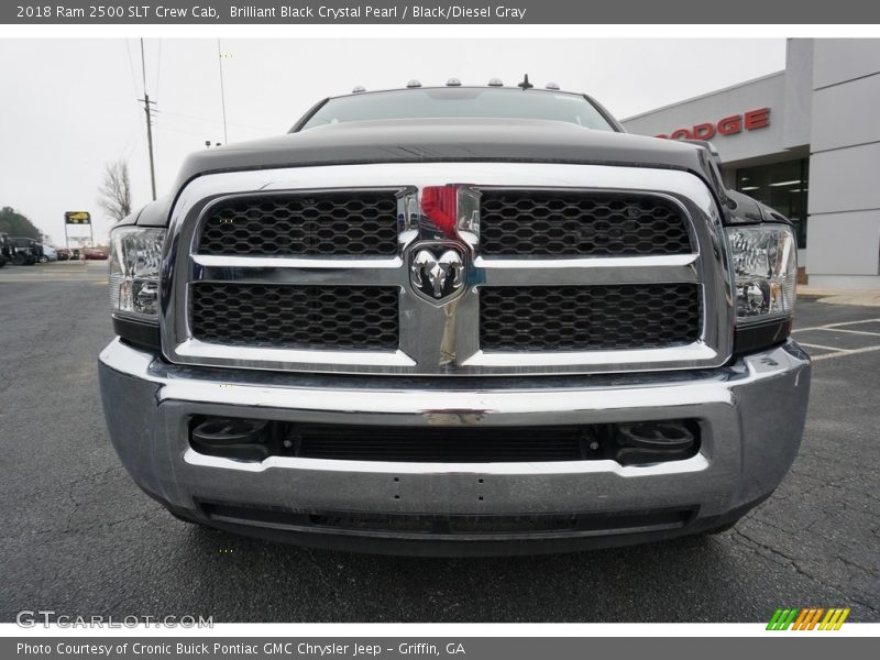 Brilliant Black Crystal Pearl / Black/Diesel Gray 2018 Ram 2500 SLT Crew Cab