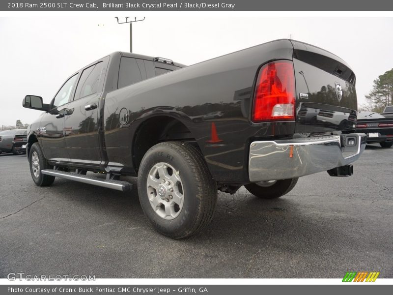 Brilliant Black Crystal Pearl / Black/Diesel Gray 2018 Ram 2500 SLT Crew Cab